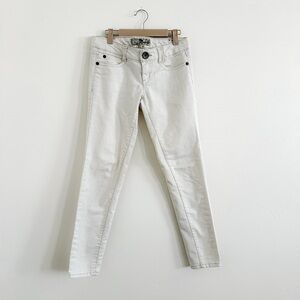 Jolt White Low Rise Skinny Jeans
